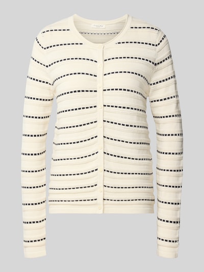 Christian Berg Woman Regular Fit Jacke aus reiner Baumwolle in Strick-Optik Offwhite 2