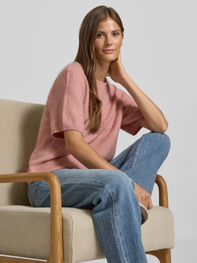 ICHI Gebreide pullover met ronde hals, model 'KAMARA' Rosé - 3
