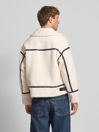 Redefined Rebel Regular fit jack van imitatiebont, model 'Angel' Offwhite - 5