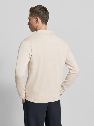 Fynch-Hatton Gebreid jack met Polokraag en Labelstitching Offwhite - 5