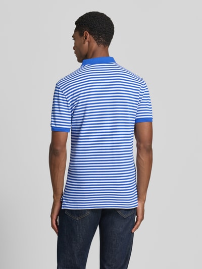Polo Ralph Lauren Slim Fit Poloshirt aus reiner Baumwolle Modell 'YD MESH STRIPE POLO' Royal 5