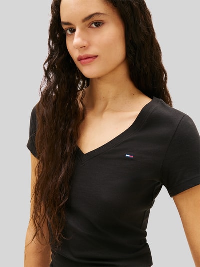 Tommy Jeans T-Shirt mit kleinem Logo-Detail Black 3