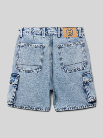 Jack & Jones Loose Fit Jeansshorts mit Cargotaschen Modell 'CHRIS' Blau 3