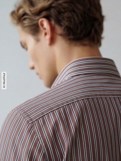 Seidensticker Slim Fit Businesshemd aus reiner Baumwolle Modell 'New Kent' Mittelbraun 3