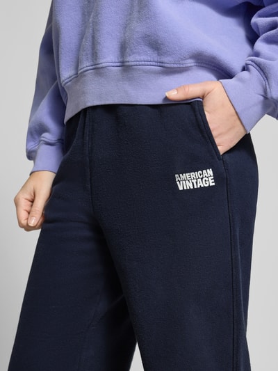 American Vintage Sweatpants mit Label-Print Modell 'PLIZZY' Marine 3