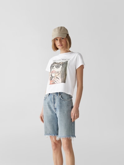 RE/DONE T-Shirt mit Motiv-Print Weiß 4