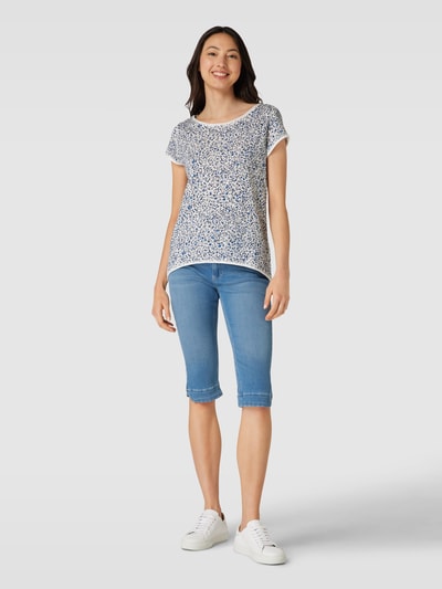 Esprit T-Shirt aus Baumwolle mit U-Boot-Ausschnitt Offwhite 1