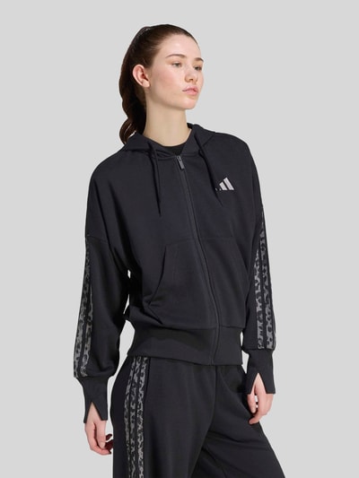 adidas Sportswear Regular Fit Sweatjacke aus Baumwoll-Mix Black 3