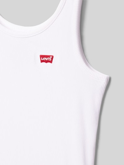 Levi’s® Kids Trägertop in Ripp-Optik mit Label-Stitching Weiss 2