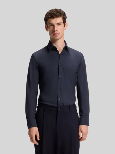 BOSS Slim Fit Businesshemd mit Kentkragen Modell 'P-HANK-S' Marine 4