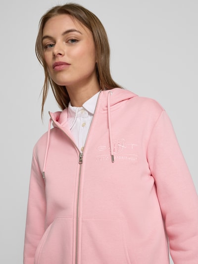 Gant Sweatjacke mit Reißverschluss Pink 3