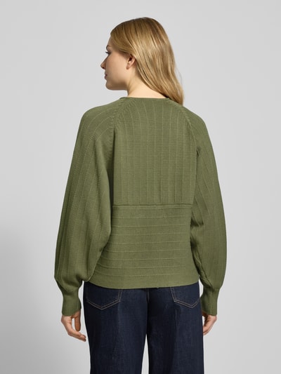 MSCH Copenhagen Strickpullover in Wickel-Optik Modell 'Zine Rachelle' Oliv 5
