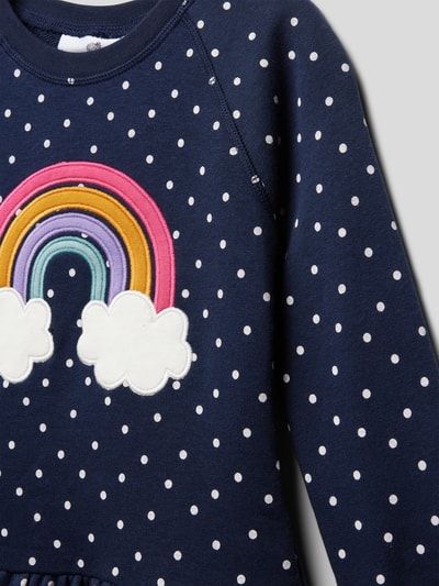 Happy Girls Knielanges Kleid mit Motiv-Stitching Marineblau 2
