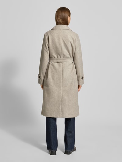 Vero Moda Trencz o kroju regular fit z kołnierzem z połami model ‘FORTUNEVEGA’ Szarobrązowy 5