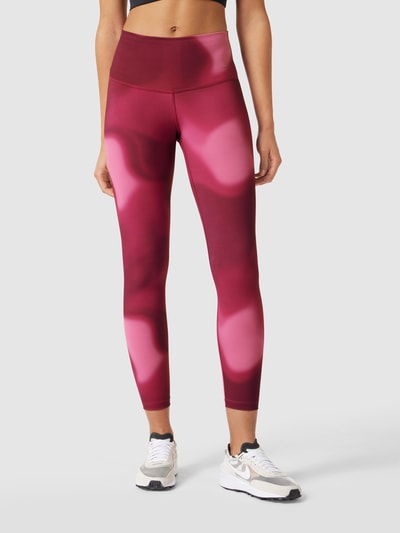 NIKE TRAINING Legginsy z wzorem na całej powierzchni Mocnoróżowy 4