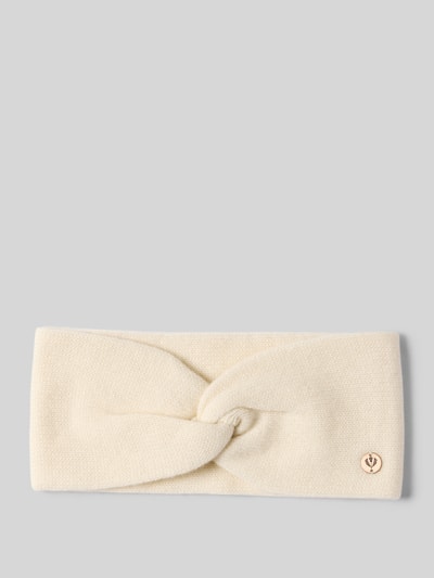Fraas Kasjmier hoofdband met labelapplicatie Offwhite - 1