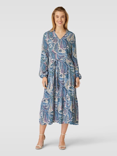 Soyaconcept Midikleid mit Paisley-Muster Modell 'Donia' Blau 4