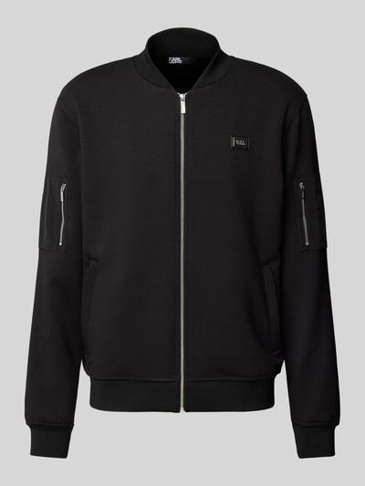 Karl Lagerfeld Sweatjacke mit Stehkragen Black 2