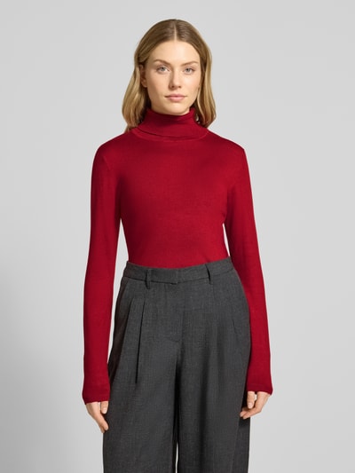 ICHI Strickpullover mit Rollkragen Modell 'MAFA' Rot 4