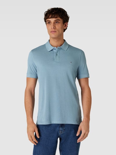 Christian Berg Men Slim fit poloshirt in effen design Metallic turquoise - 4