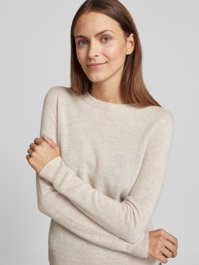 Christian Berg Woman Gebreide pullover met structuurmotief Beige gemêleerd - 3