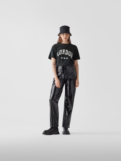 Anine Bing T-Shirt mit Prints Schwarz 1