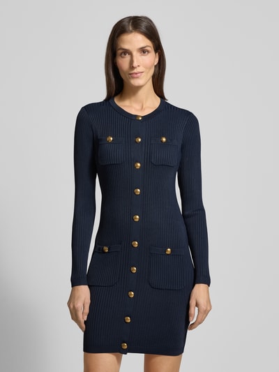 Lauren Ralph Lauren Strickkleid aus Viskose-Mix Modell 'CHAYNEN' Marine 4