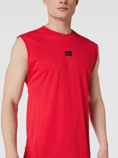 HUGO Tanktop mit Label-Patch Modell 'Dankto' Rot 3