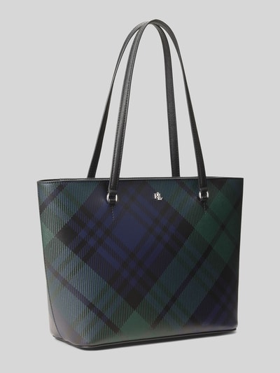 Lauren Ralph Lauren Shopper aus Kalbnappa mit Logo-Detail Black 4