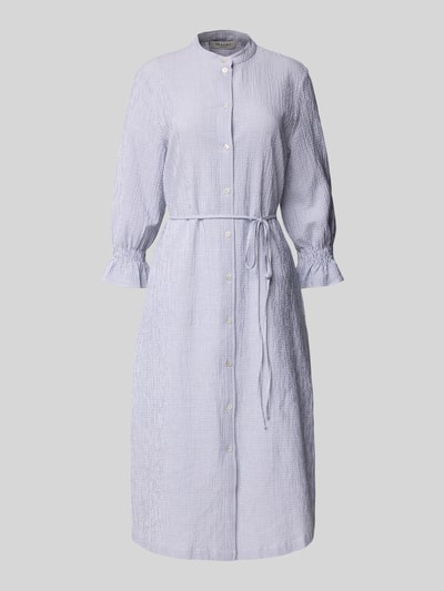 MAERZ Muenchen Hemdblusenkleid mit Bindegürtel Hellblau 2
