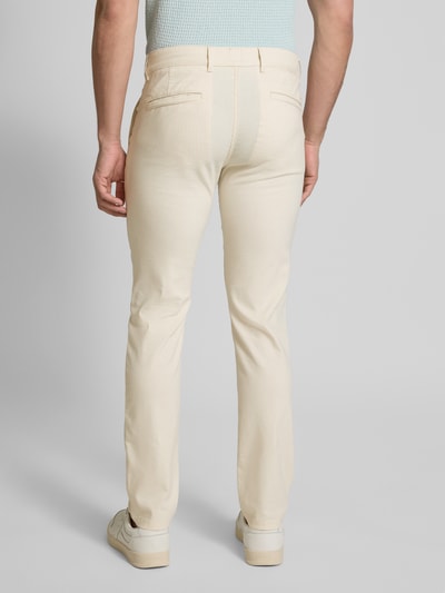 BOSS Orange Slim Fit Chino mit Gesäßtaschen Ecru 5