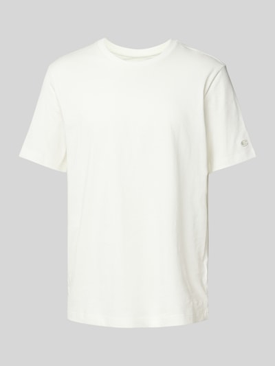 CHAMPION T-Shirt mit Label-Stitching Offwhite 2