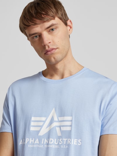 Alpha Industries T-shirt van zuiver katoen Lichtblauw - 3