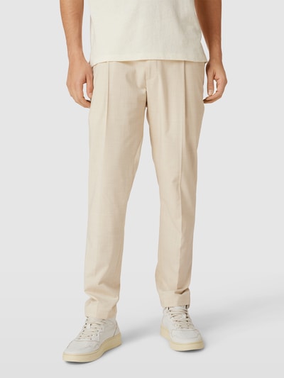 MCNEAL Bundfaltenhose mit Strukturmuster Beige 4