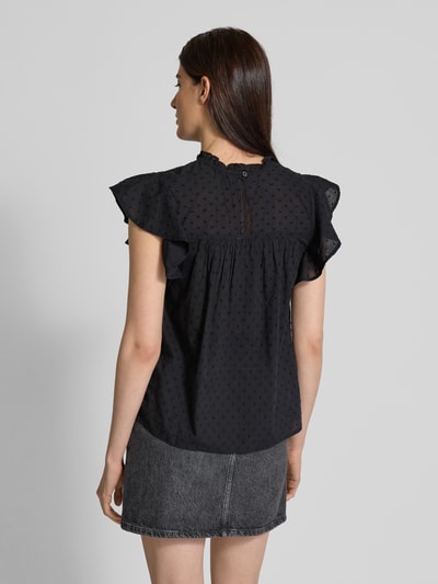 Vero Moda Regular Fit Blusentop aus reiner Baumwolle Modell 'TRINE' Black 5