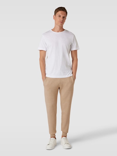 BOSS Sweatpants mit Schurwoll-Anteil Modell 'Onestino' Beige 1