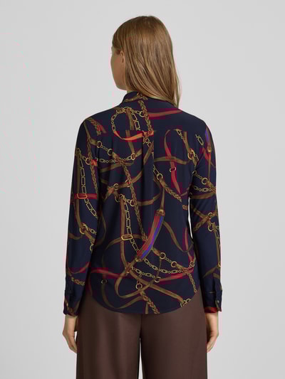 Lauren Ralph Lauren Regular Fit Bluse im Allover-Look Modell 'DAQUANE' Marine 5