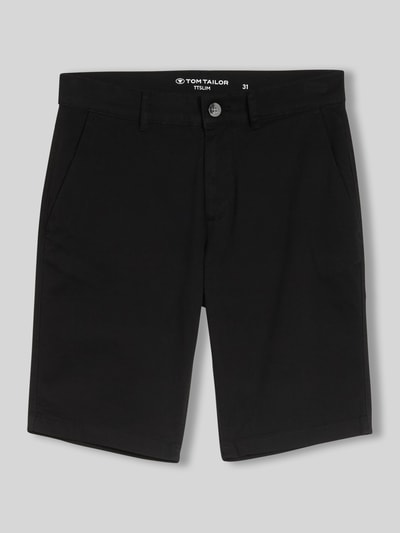Tom Tailor Slim Fit Chinoshorts aus reiner Baumwolle Black 2