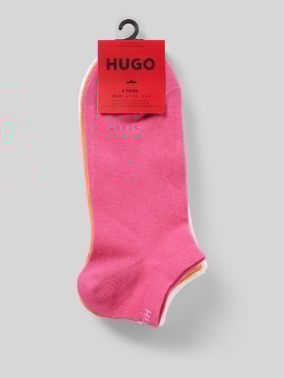 HUGO Sokken met labeldetail in een set van 6 paar Wit - 3
