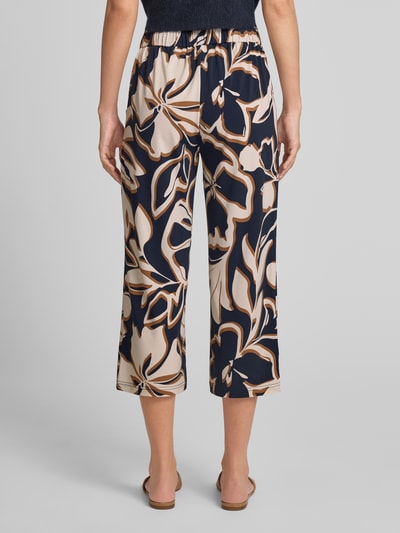 Betty Barclay Relaxed Fit Weite Hose mit Allover-Muster Modell 'LT JUNI' Marine 5
