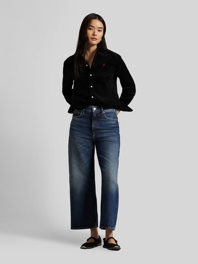 Polo Ralph Lauren Hemdbluse mit Logo-Stitching Black 1