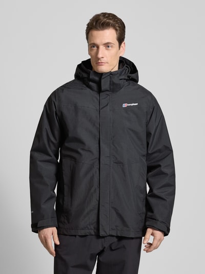 Berghaus Jacke mit Label-Print Modell 'Gemini' Black 4