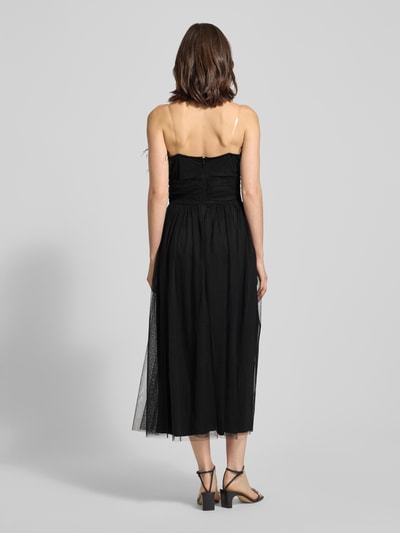 LACE & BEADS Cocktailkleid mit Federn Black 5