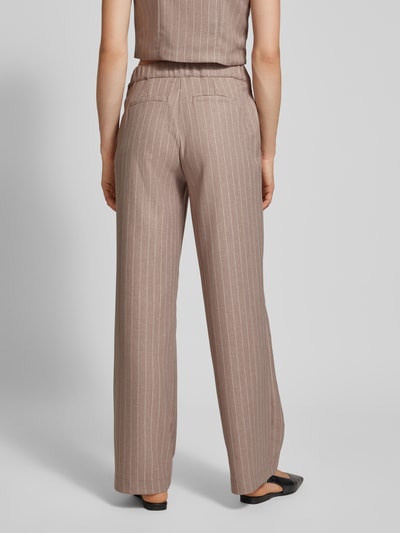 Be Pure Dutch Wide leg stoffen broek met steekzakken opzij Taupe - 5