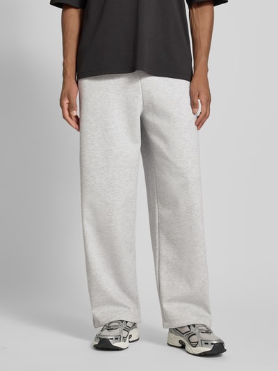 JAKE*S STUDIO MEN Wide Fit Sweatpants mit elastischem Bund Hellgrau Melange 4