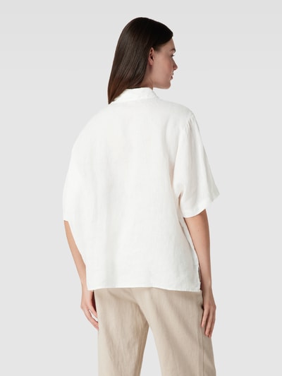 ECOALF Bluse aus reinem Leinen mit Streifenmuster Modell 'MELANIA' Offwhite 5