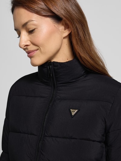 Guess Activewear Gewatteerd jack met labelapplicatie, model 'NEW CLAUDIA' Zwart - 3