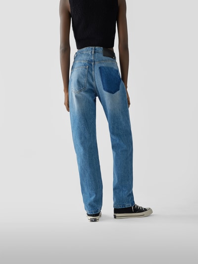 Rabanne Mid Rise Jeans im Relaxed Fit Hellblau 5