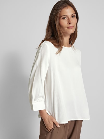 OPUS Blusenshirt mit Rundhalsausschnitt Modell 'Fuketa' Offwhite 3