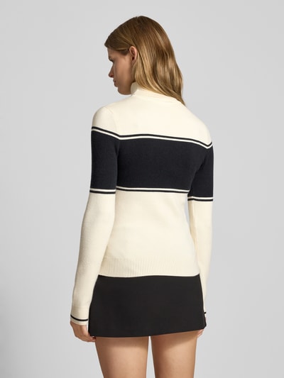 LeGer by Lena Gercke Gebreide pullover met labelstitching, model 'Floriane' Offwhite - 5